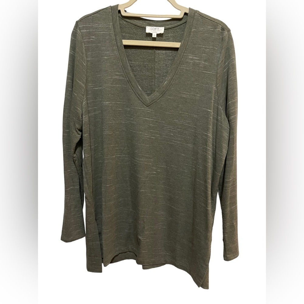 LOFT - Green Tunic Blouse - size L
